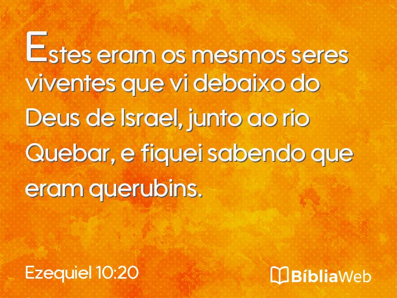Ezequiel 10:20 em imagem para compartilhar