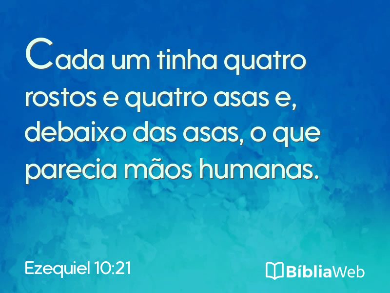 Ezequiel 10:21 em imagem para compartilhar