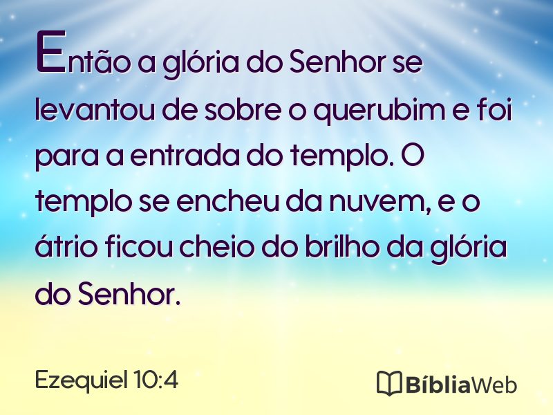 Ezequiel 10:4 em imagem para compartilhar
