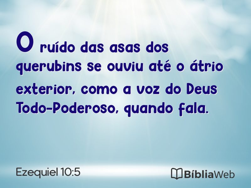Ezequiel 10:5 em imagem para compartilhar