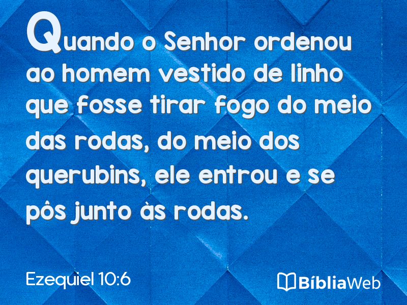 Ezequiel 10:6 em imagem para compartilhar