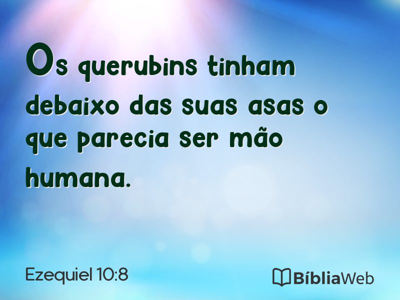 Ezequiel 10:8 em imagem para compartilhar