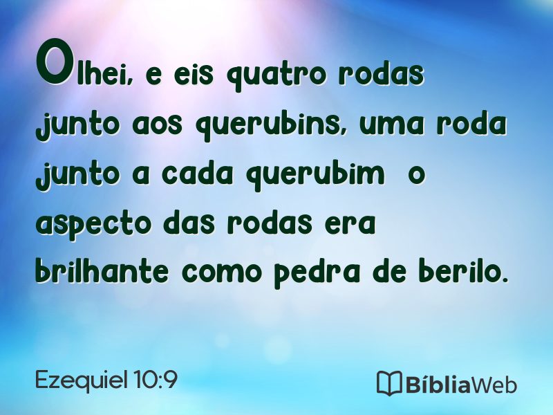 Ezequiel 10:9 em imagem para compartilhar