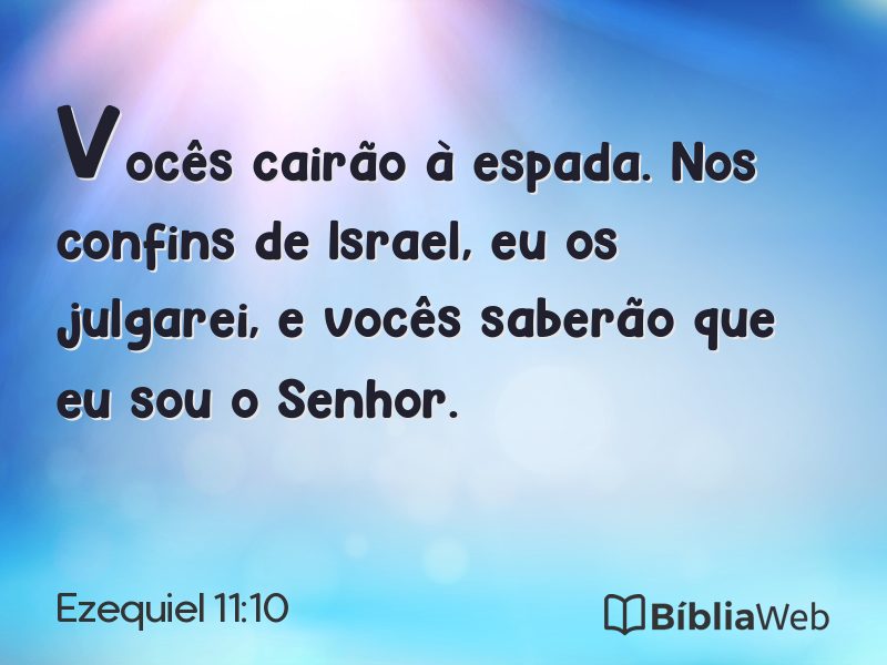Ezequiel 11:10 em imagem para compartilhar