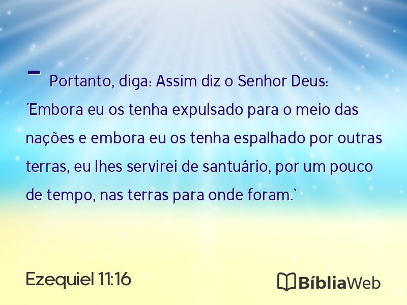 Ezequiel 11:16 em imagem para compartilhar