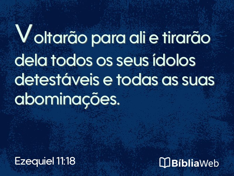 Ezequiel 11:18 em imagem para compartilhar