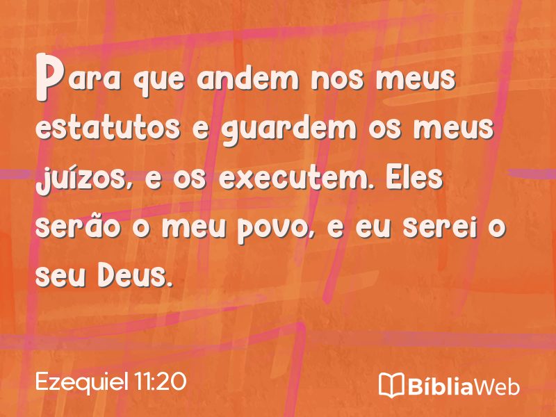 Ezequiel 11:20 em imagem para compartilhar