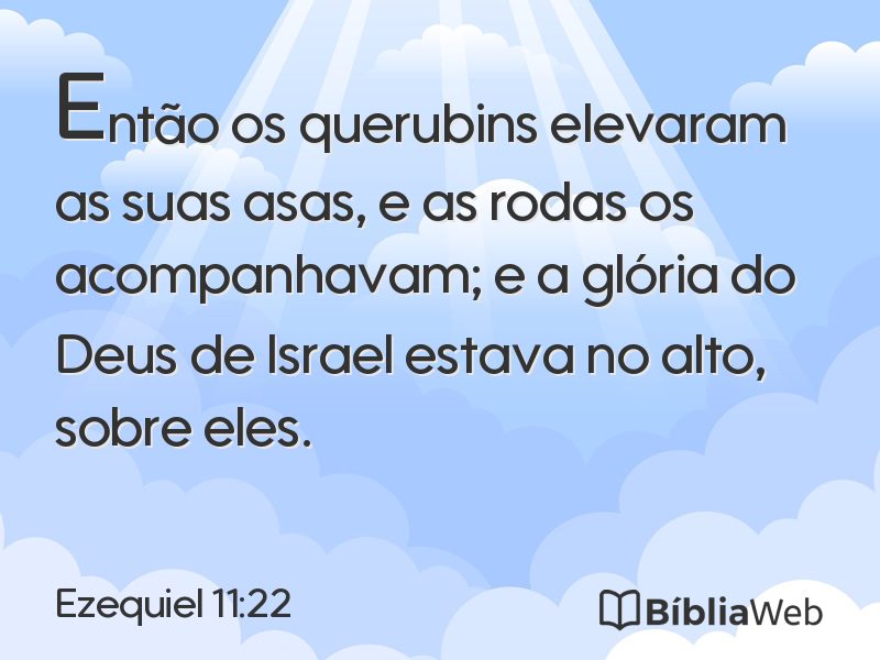 Ezequiel 11:22 em imagem para compartilhar