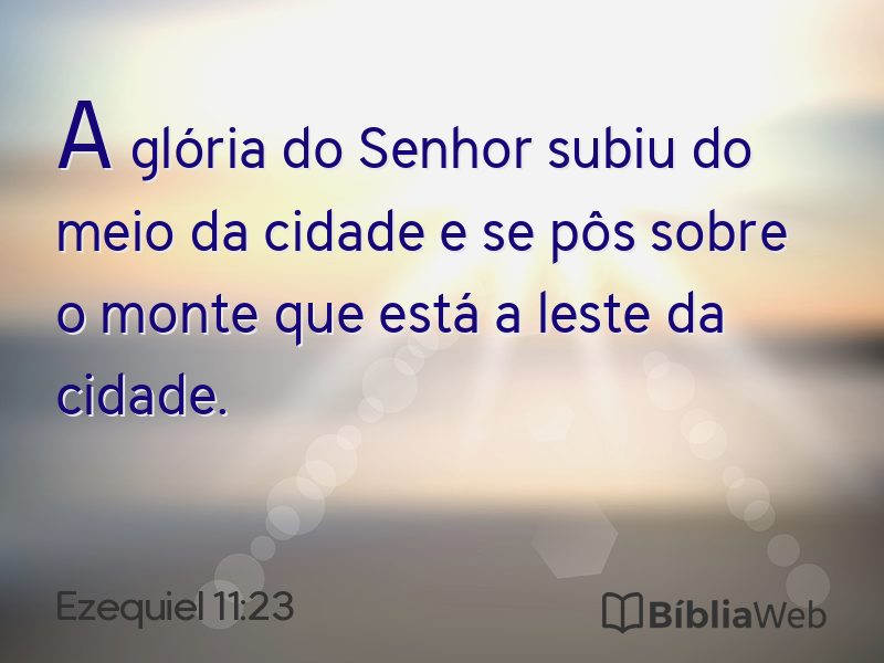 Ezequiel 11:23 em imagem para compartilhar