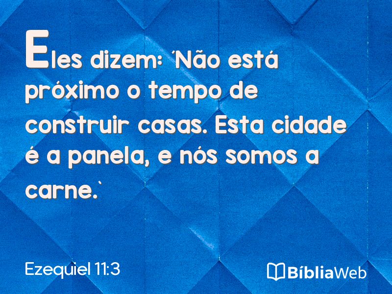 Ezequiel 11:3 em imagem para compartilhar