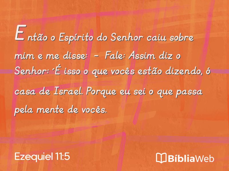 Ezequiel 11:5 em imagem para compartilhar