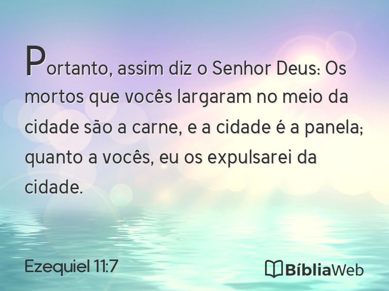 Ezequiel 11:7 em imagem para compartilhar