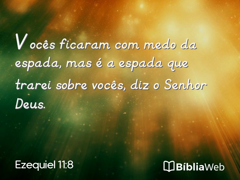 Ezequiel 11:8 em imagem para compartilhar