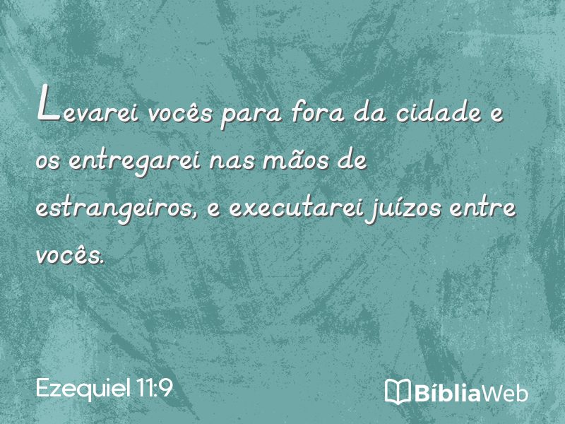 Ezequiel 11:9 em imagem para compartilhar