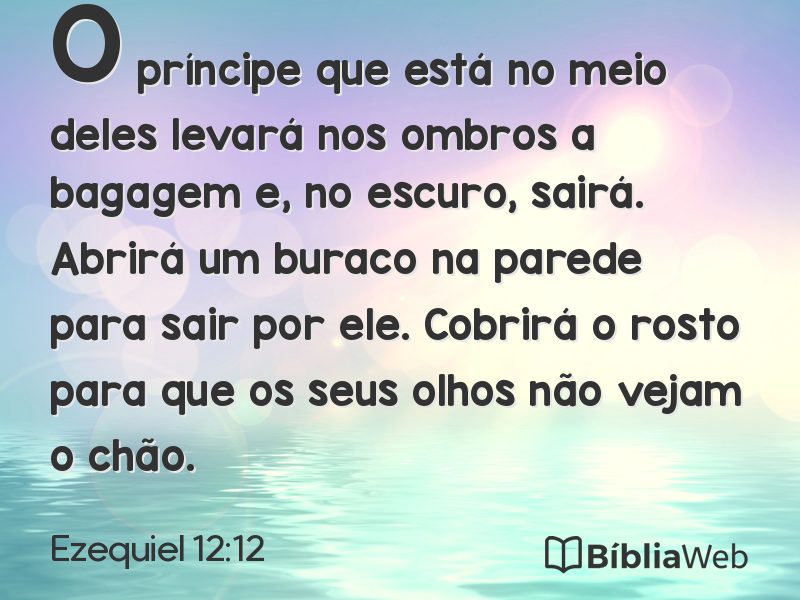 Ezequiel 12:12 em imagem para compartilhar
