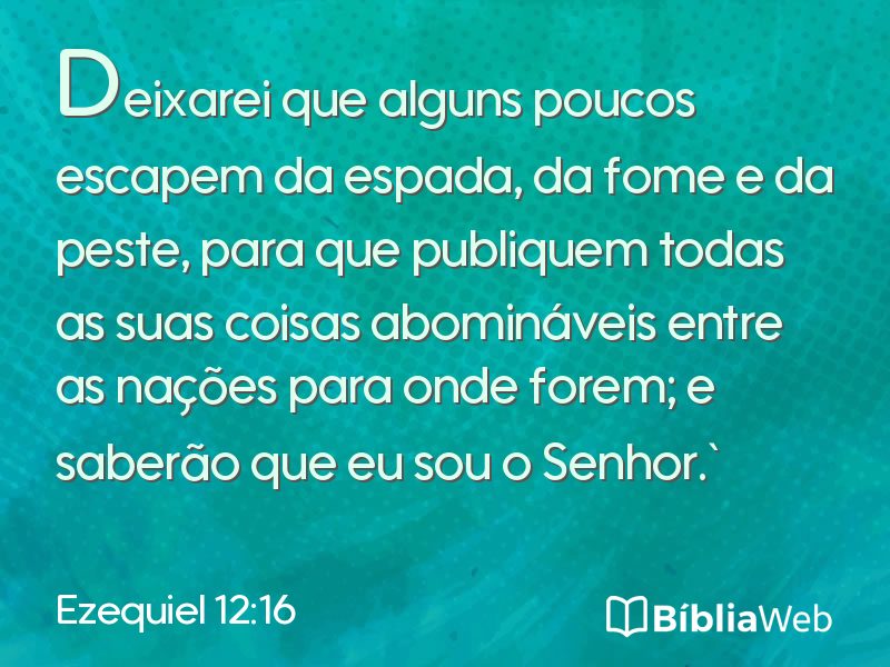 Ezequiel 12:16 em imagem para compartilhar