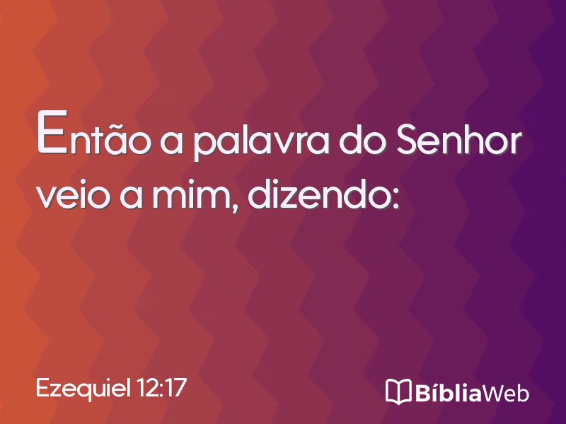 Ezequiel 12:17 em imagem para compartilhar
