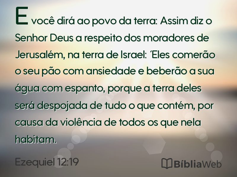 Ezequiel 12:19 em imagem para compartilhar