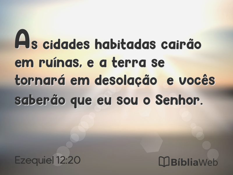Ezequiel 12:20 em imagem para compartilhar