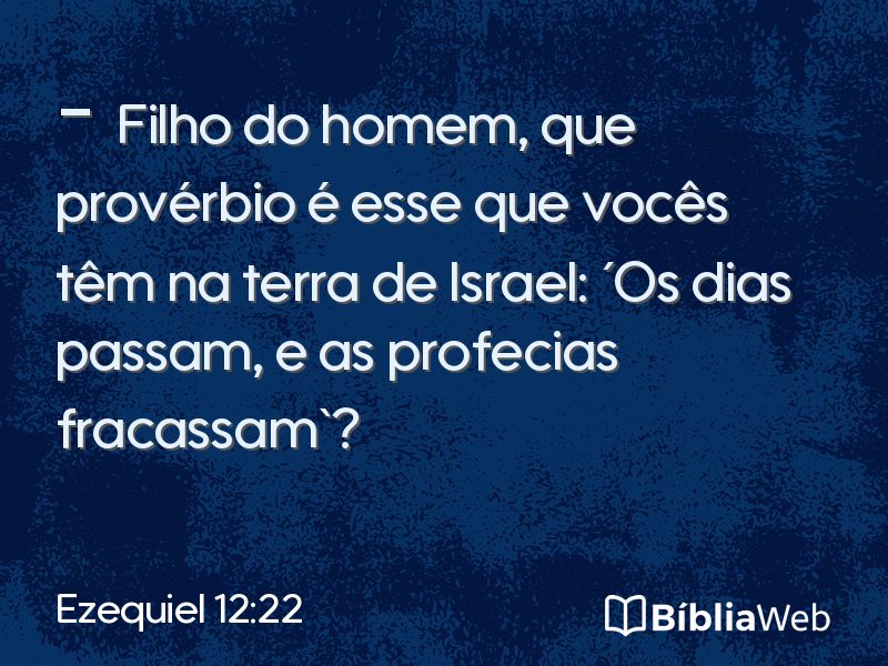 Ezequiel 12:22 em imagem para compartilhar
