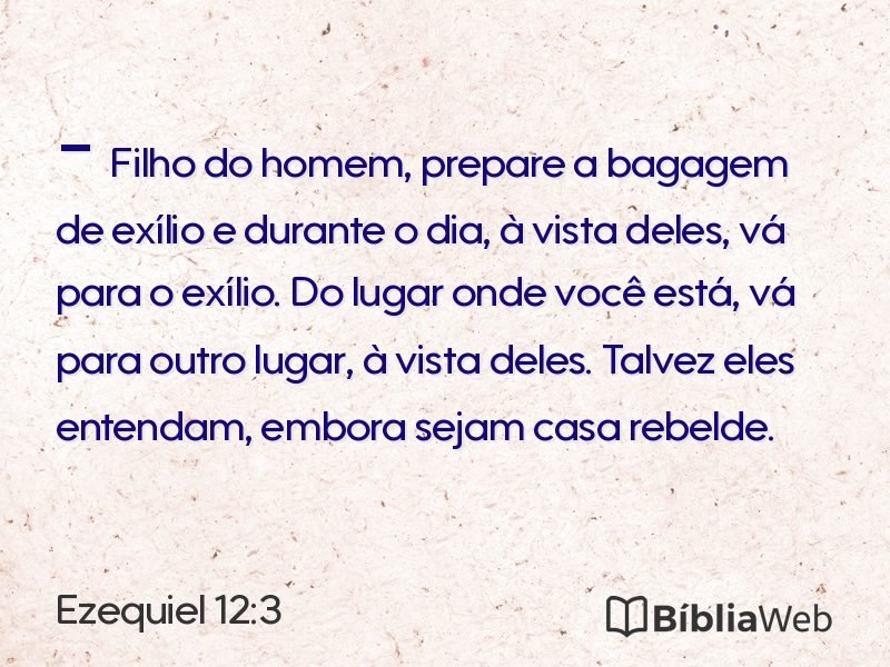 Ezequiel 12:3 em imagem para compartilhar