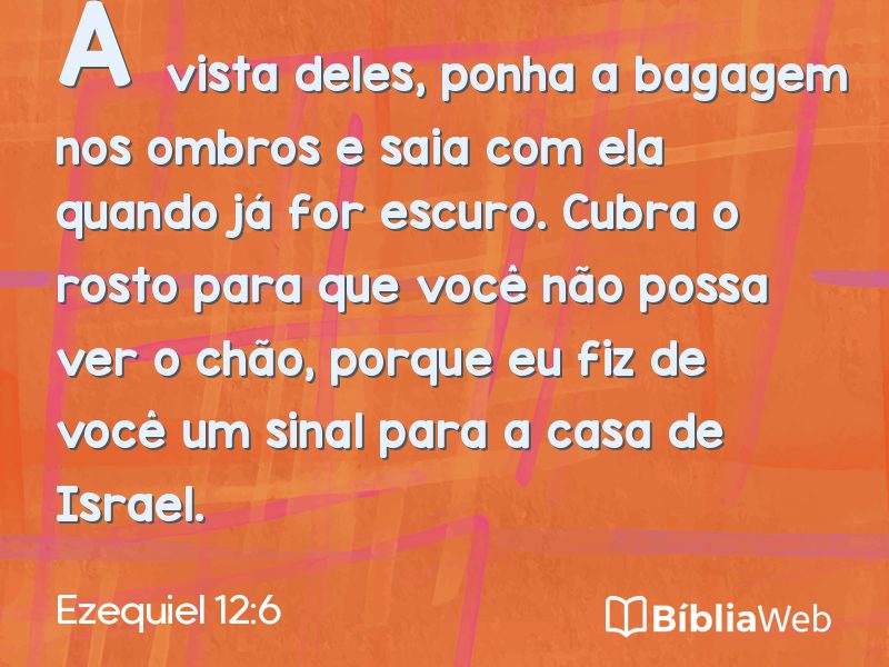 Ezequiel 12:6 em imagem para compartilhar