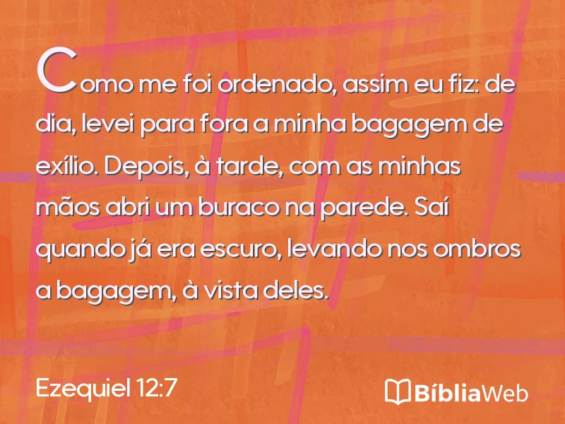 Ezequiel 12:7 em imagem para compartilhar
