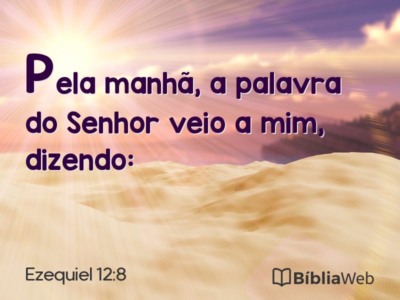 Ezequiel 12:8 em imagem para compartilhar