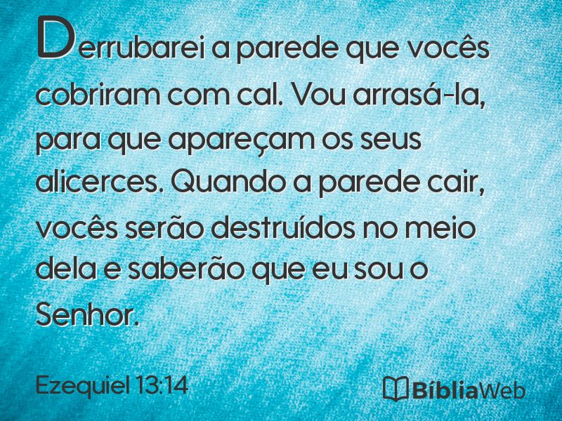 Ezequiel 13:14 em imagem para compartilhar
