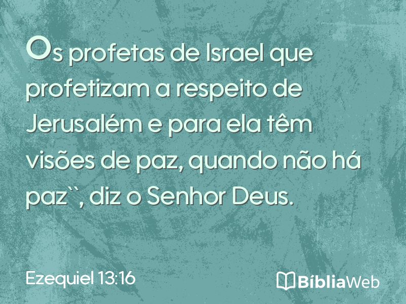 Ezequiel 13:16 em imagem para compartilhar