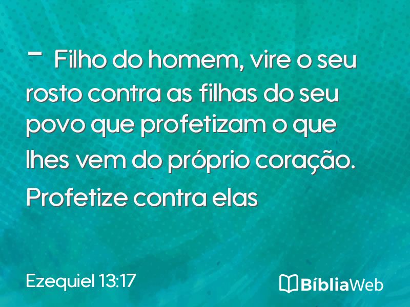 Ezequiel 13:17 em imagem para compartilhar