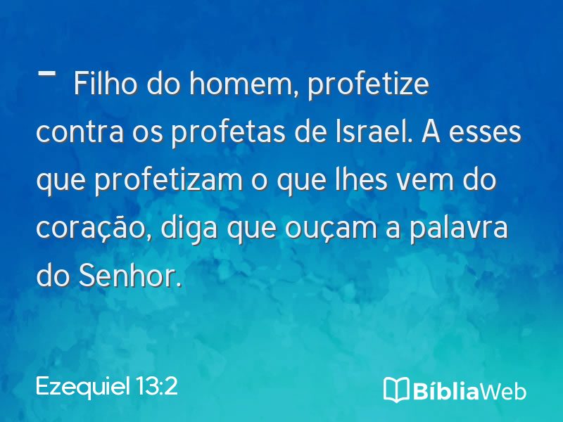 Ezequiel 13:2 em imagem para compartilhar