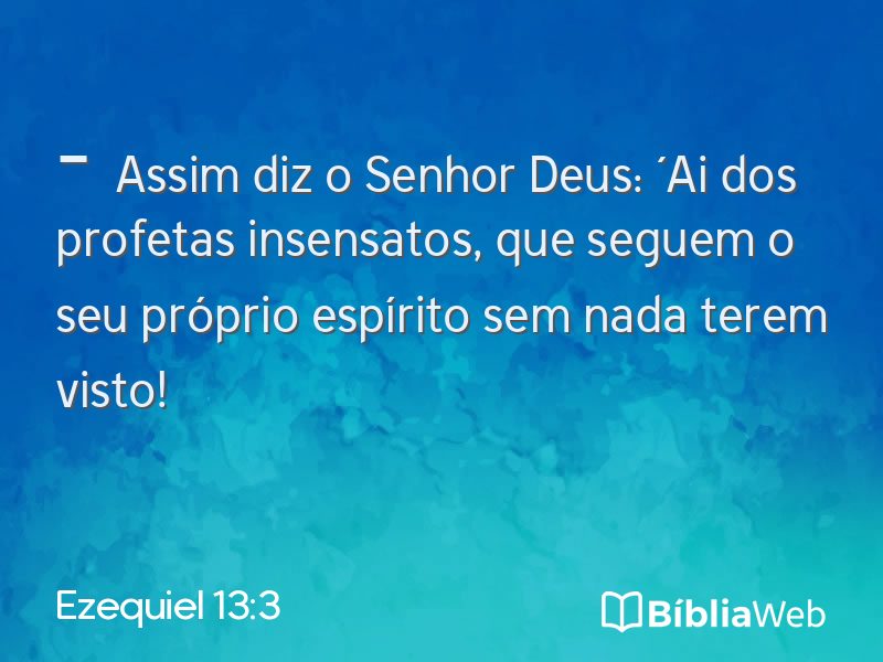Ezequiel 13:3 em imagem para compartilhar