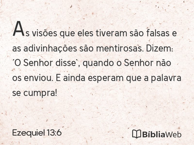 Ezequiel 13:6 em imagem para compartilhar