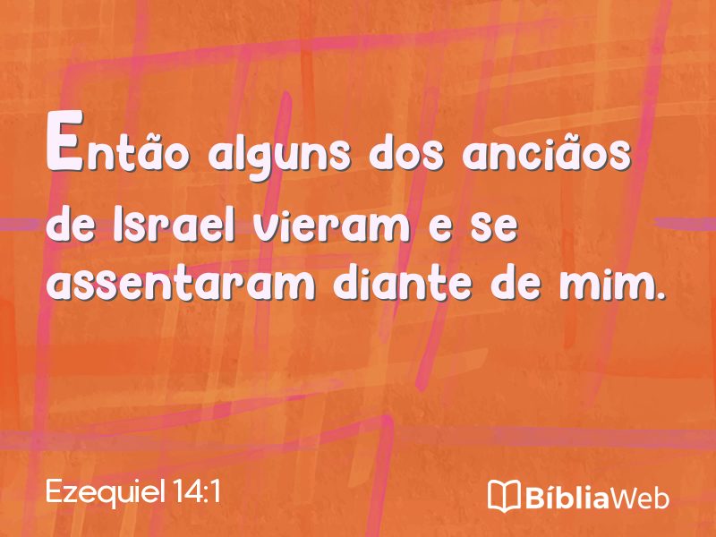 Ezequiel 14:1 em imagem para compartilhar