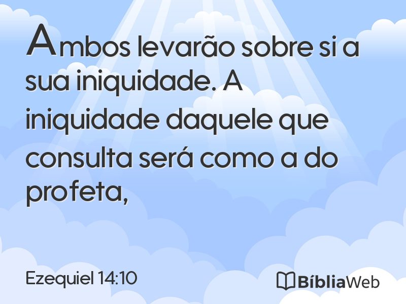 Ezequiel 14:10 em imagem para compartilhar