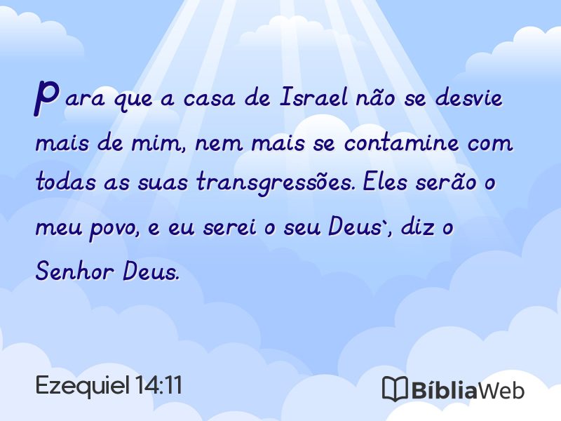 Ezequiel 14:11 em imagem para compartilhar