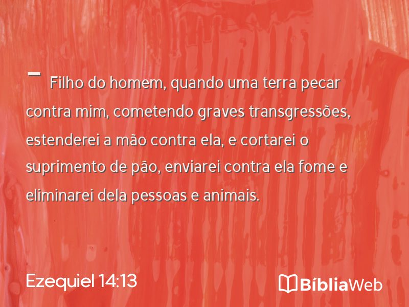 Ezequiel 14:13 em imagem para compartilhar