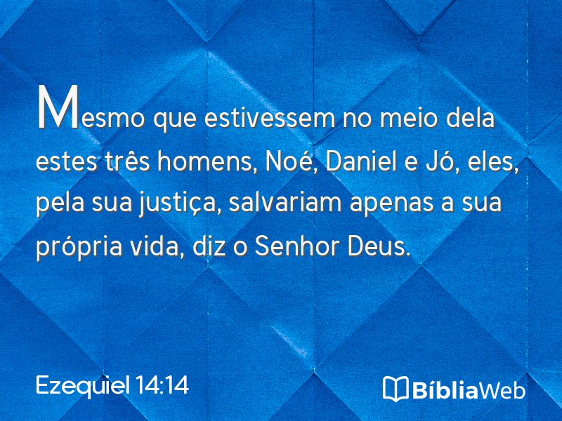 Ezequiel 14:14 em imagem para compartilhar