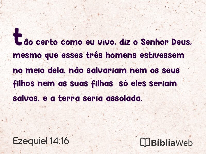 Ezequiel 14:16 em imagem para compartilhar