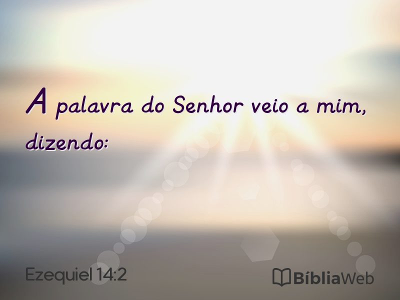 Ezequiel 14:2 em imagem para compartilhar
