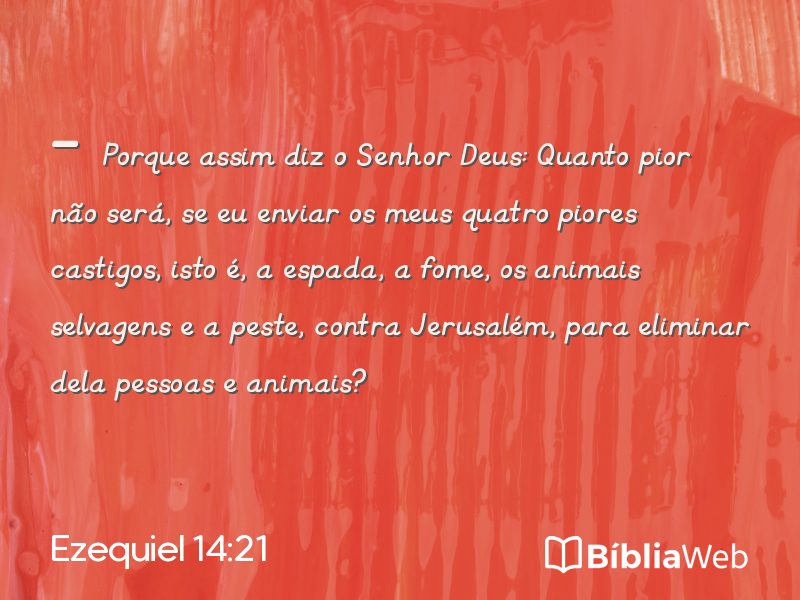 Ezequiel 14:21 em imagem para compartilhar