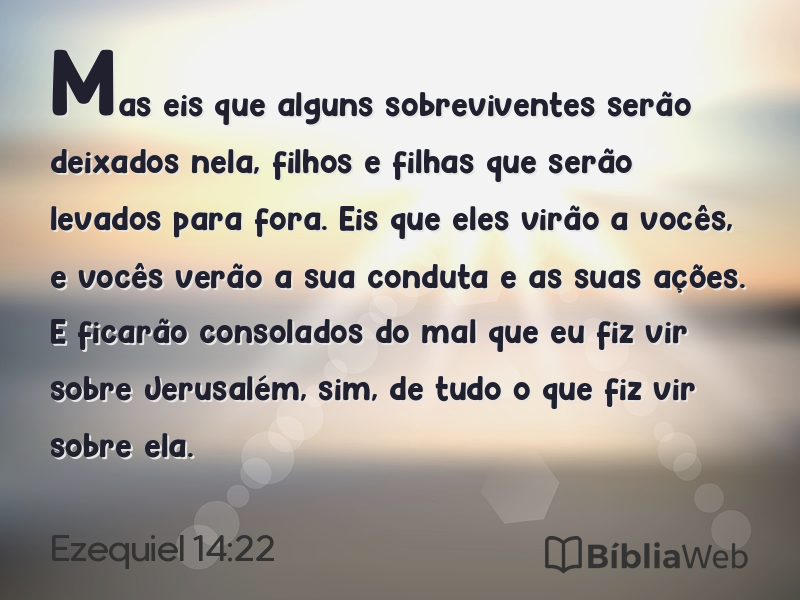 Ezequiel 14:22 em imagem para compartilhar