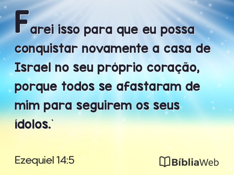 Ezequiel 14:5 em imagem para compartilhar