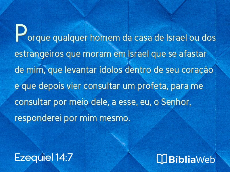 Ezequiel 14:7 em imagem para compartilhar