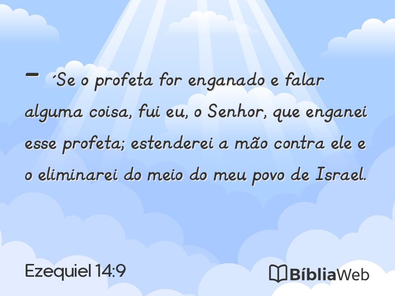 Ezequiel 14:9 em imagem para compartilhar