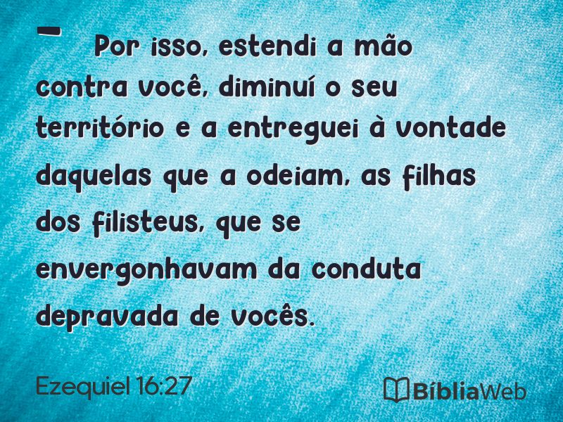 Ezequiel 16:27 em imagem para compartilhar