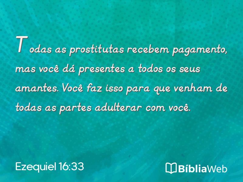 Ezequiel 16:33 em imagem para compartilhar