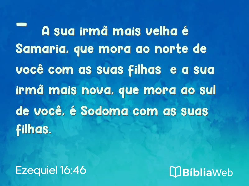 Ezequiel 16:46 em imagem para compartilhar