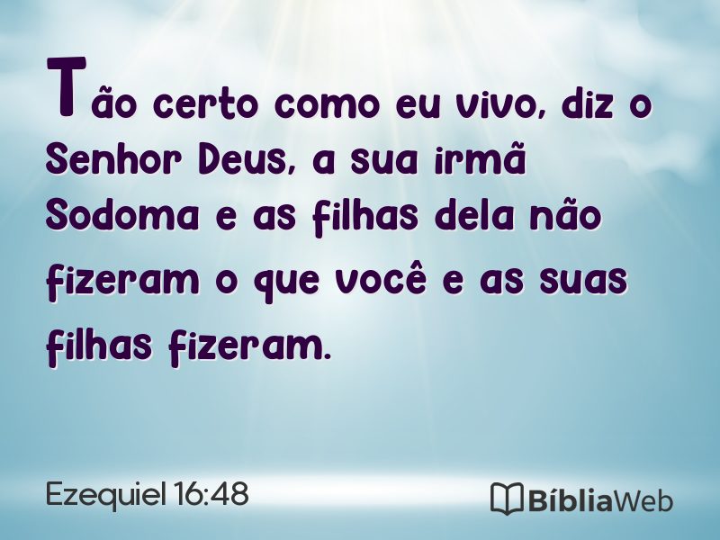 Ezequiel 16:48 em imagem para compartilhar